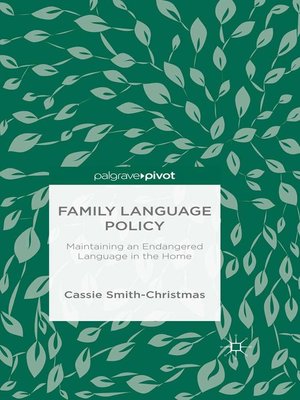 cover image of Family Language Policy
